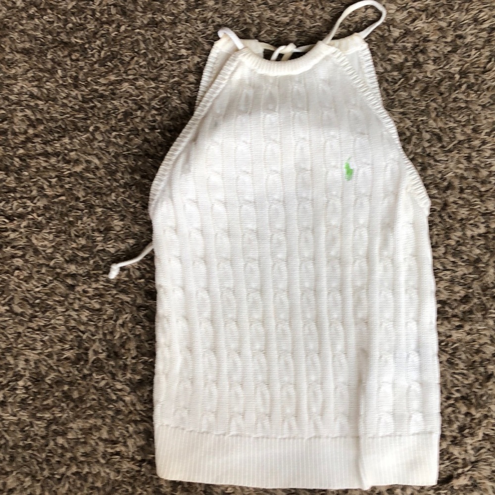 Ralph Lauren cable knit halter top Size Large